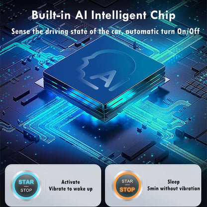 Smart AI Car Aroma Diffuser, Intelligent Aromatherapy Machine with Built-In AI Intelligent Sensor,Colorful Atmosphere Light