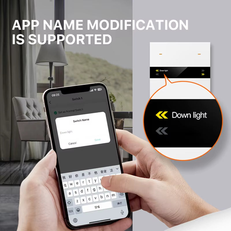 Tuya Zigbee Smart Scene Switch Lighting Smart Control Scene Control Switch Panel Smart Socket Smart Switch 485 86 Box