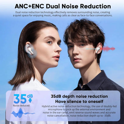 ANC Touch Screen Earbuds, Wireless Earbuds, ANC Earbuds Noise Cancelling Earbuds, Noise Cancelling in Ear Bluetooth 5.4 Earbuds, Bluetooth Earbuds with Microphone, Wireless Earbuds for Iphone/Android