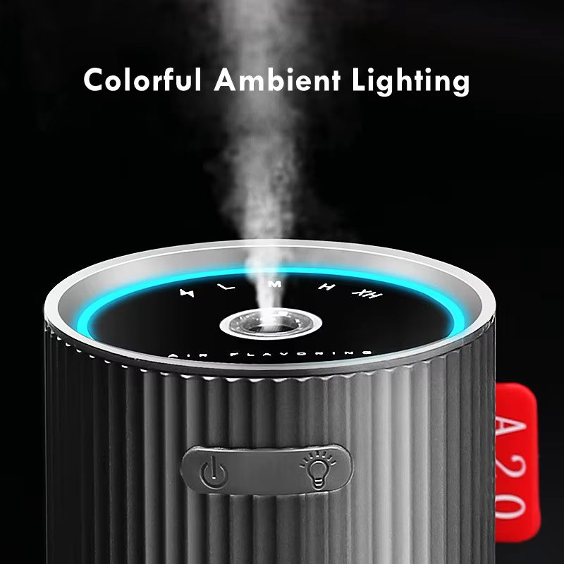 Smart AI Car Aroma Diffuser, Intelligent Aromatherapy Machine with Built-In AI Intelligent Sensor,Colorful Atmosphere Light