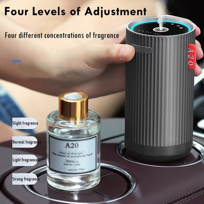 Smart AI Car Aroma Diffuser, Intelligent Aromatherapy Machine with Built-In AI Intelligent Sensor,Colorful Atmosphere Light
