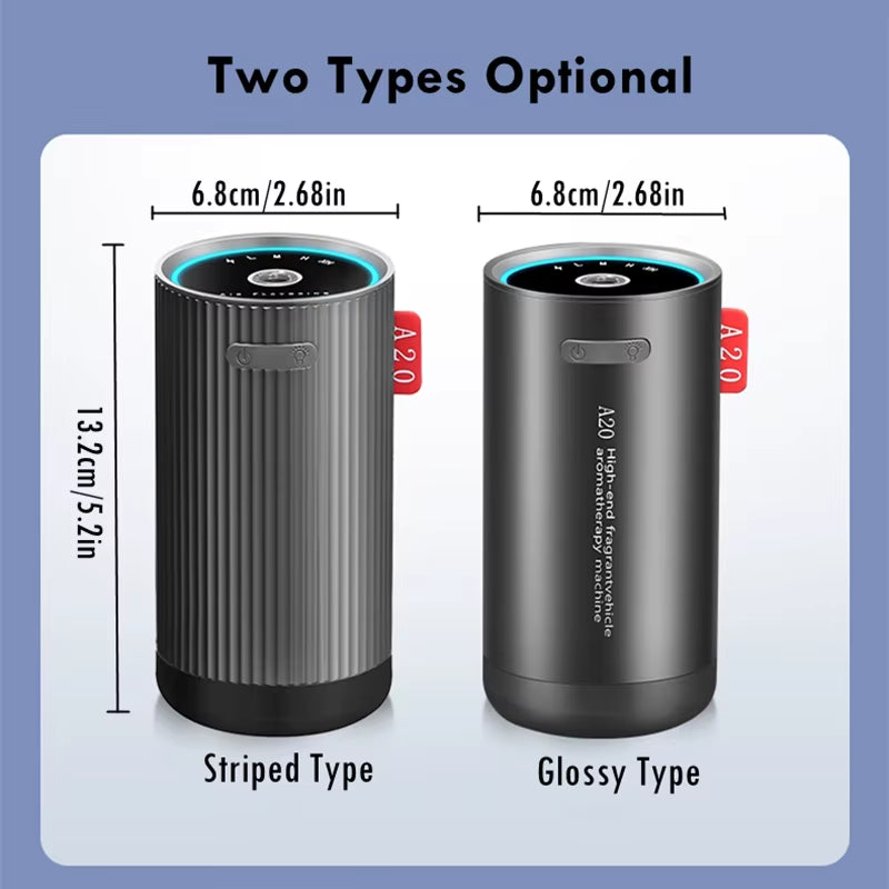 Smart AI Car Aroma Diffuser, Intelligent Aromatherapy Machine with Built-In AI Intelligent Sensor,Colorful Atmosphere Light